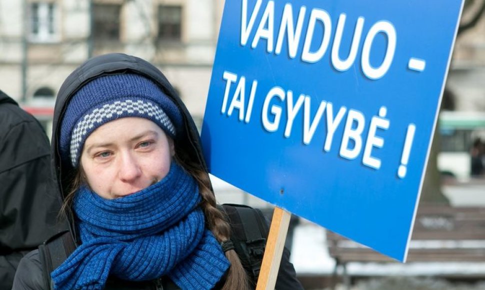 Protestas prieš skalūninių dujų paiešką Lietuvoje