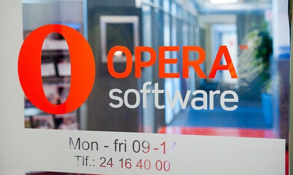 Įėjimas į interneto naršyklės „Opera“ biurą
