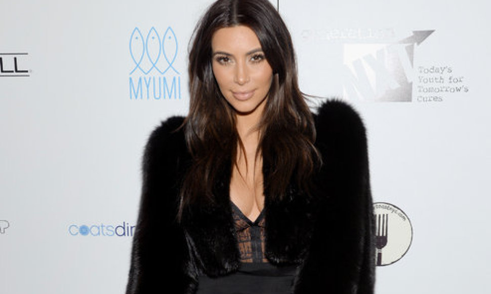 Television personality Kim Kardashian attends a Generation NXT Dream Foundation benefit event at 1 Oak on Sunday, Feb. 16, 2014, in New York. (Photo by Evan Agostini/Invision/AP) / TT / kod 436