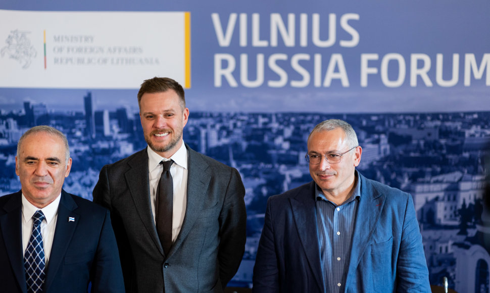 Garry Kasparovas, Gabrielius Landsbergis, Michailas Chodorkovskis