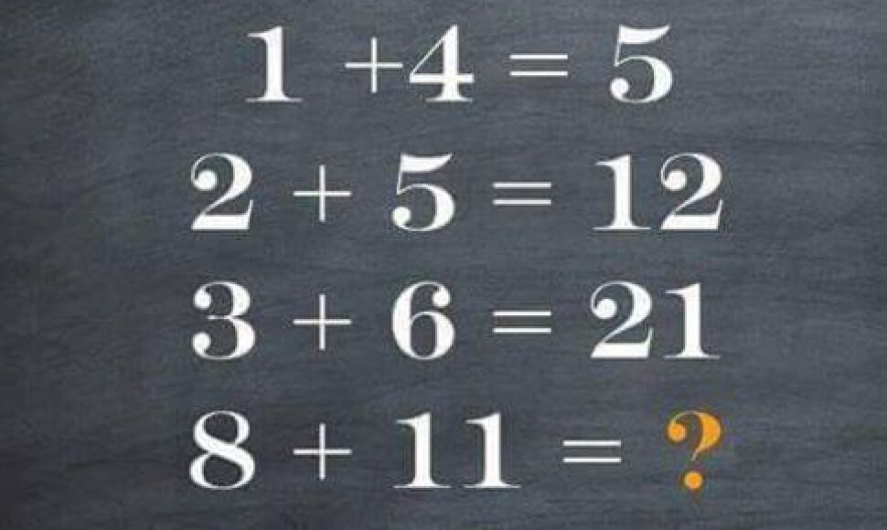 Matematinis galvosūkis &bdquo;Facebook&ldquo; tinkle