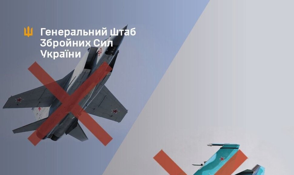 Ukraina smogė Rusijos aerodrome dislokuotiems naikintuvams