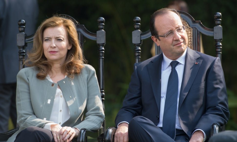 Valerie Trierweiler ir Francois Hollande'as
