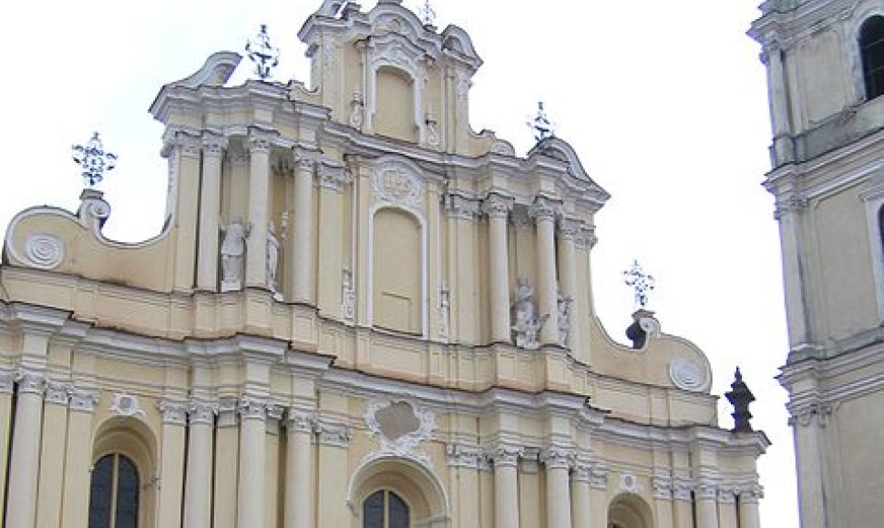 Šventų Jonų bažnyčios fasadas - garsiausias J.Ch.Glaubitzo kūrinys