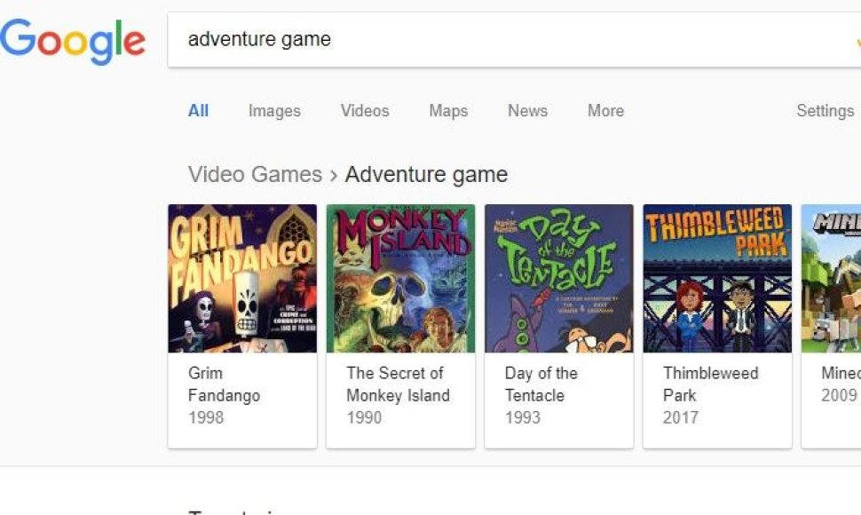 Slaptas „Google“ nuotykių žaidimas