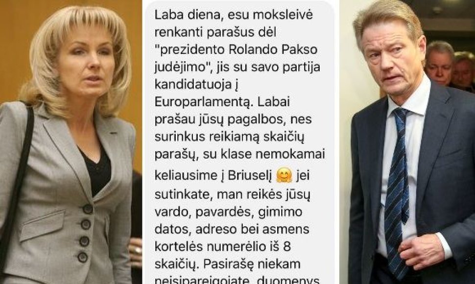 Loreta Kekienė ir Rolandas Paksas