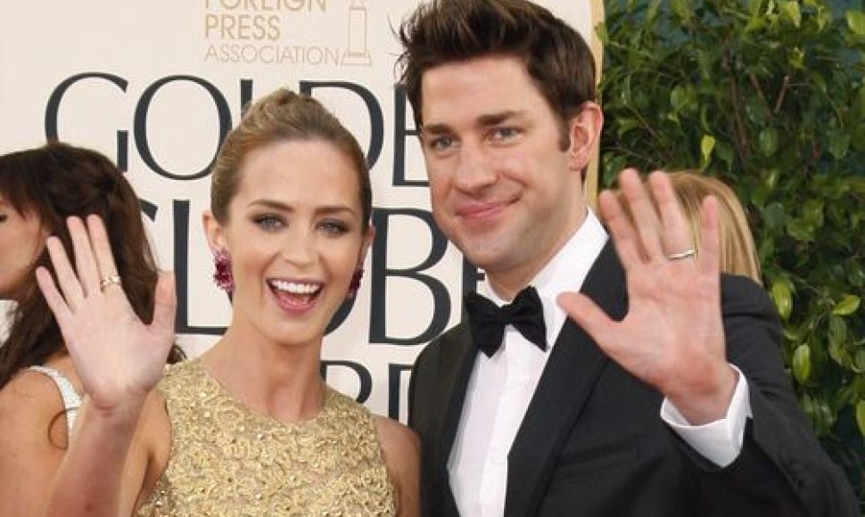 Emily Blunt ir Johnas Krasinskis