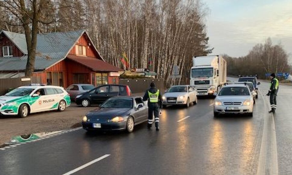 Kauno policijos savaitgalio reidas