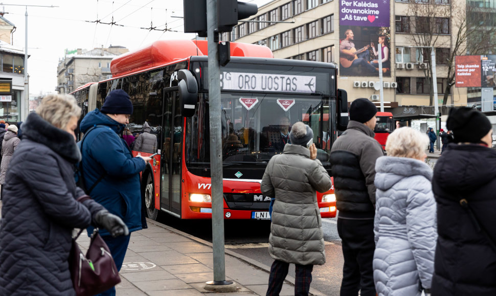 Vilniuje – viešojo transporto vairuotojų streikas