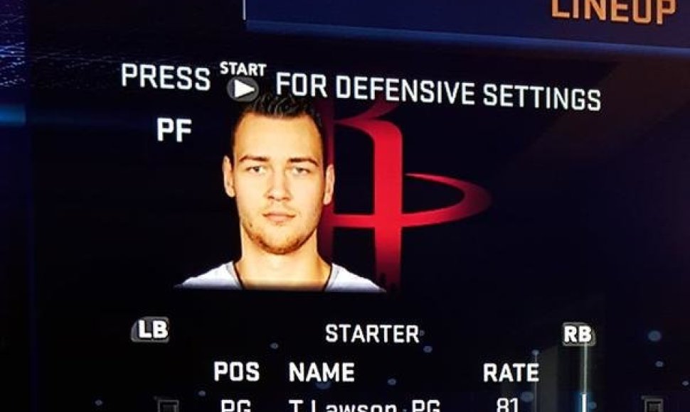 Donatas Motiejūnas „NBA 2k16“