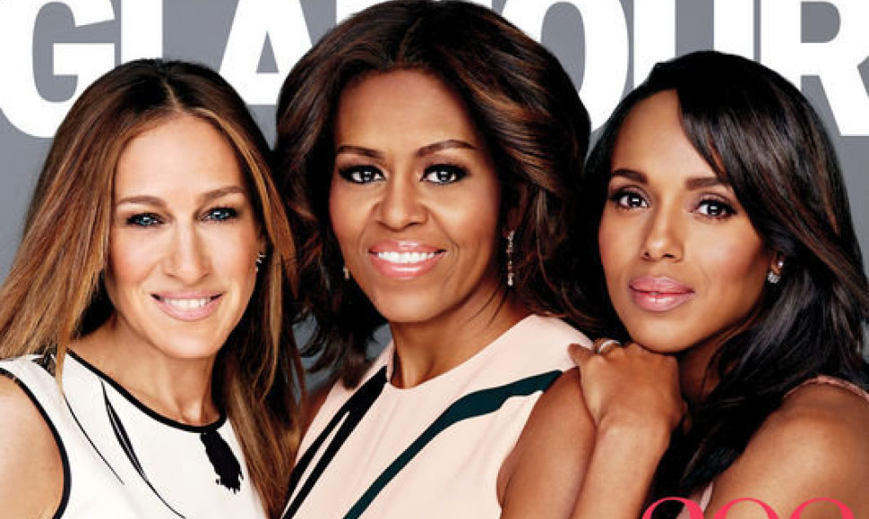 Sarah Jessica Parker, Michelle Obama ir Kerry Washington