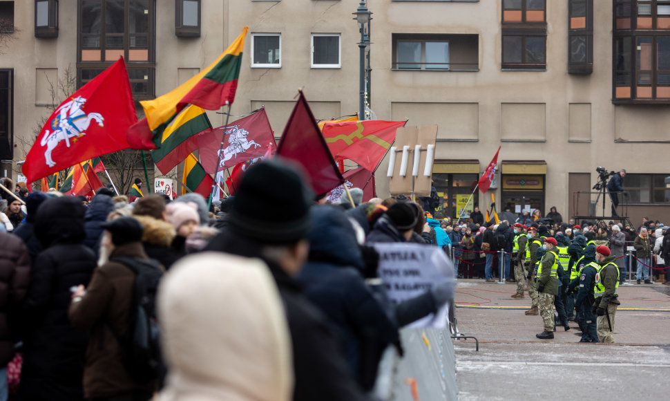 Protestas prie Seimo Sausio 13-ąją