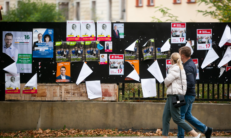 Rinkiminiai plakatai Vilniuje