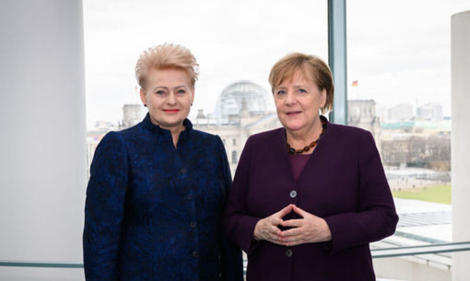 Dalia Grybauskaitė ir Angela Merkel