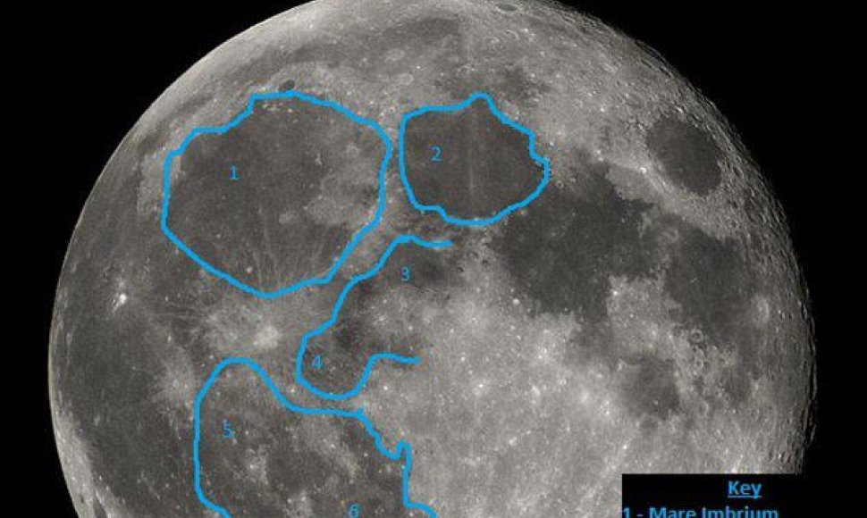 Žmogaus Mėnulyje siluetas