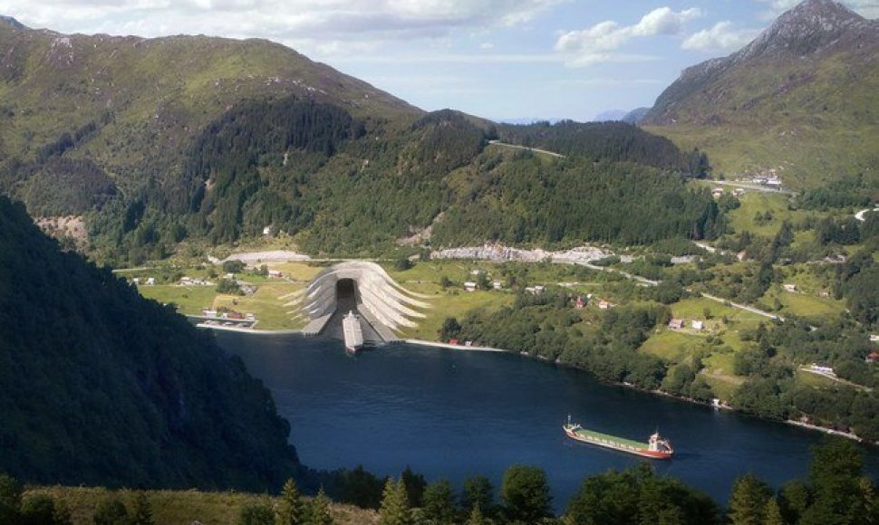 Norvegija kas Stado tunelį laivams (projektas)