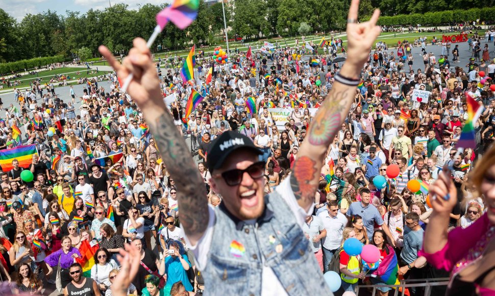 Akimirka iš „Baltic Pride“ 2019 eitynių