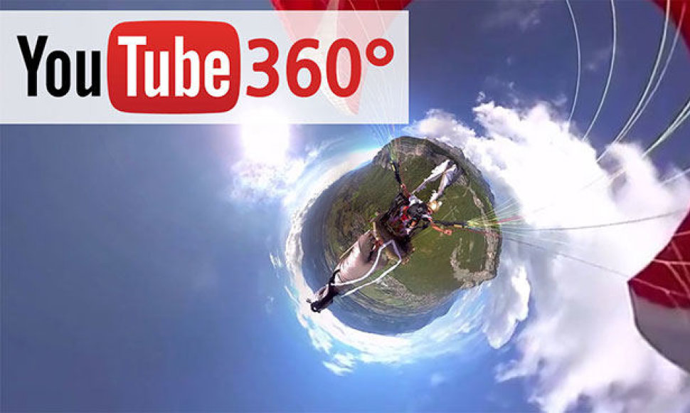 „Youtube“ 360 laipsnių vaizdo palaikymo galimybė