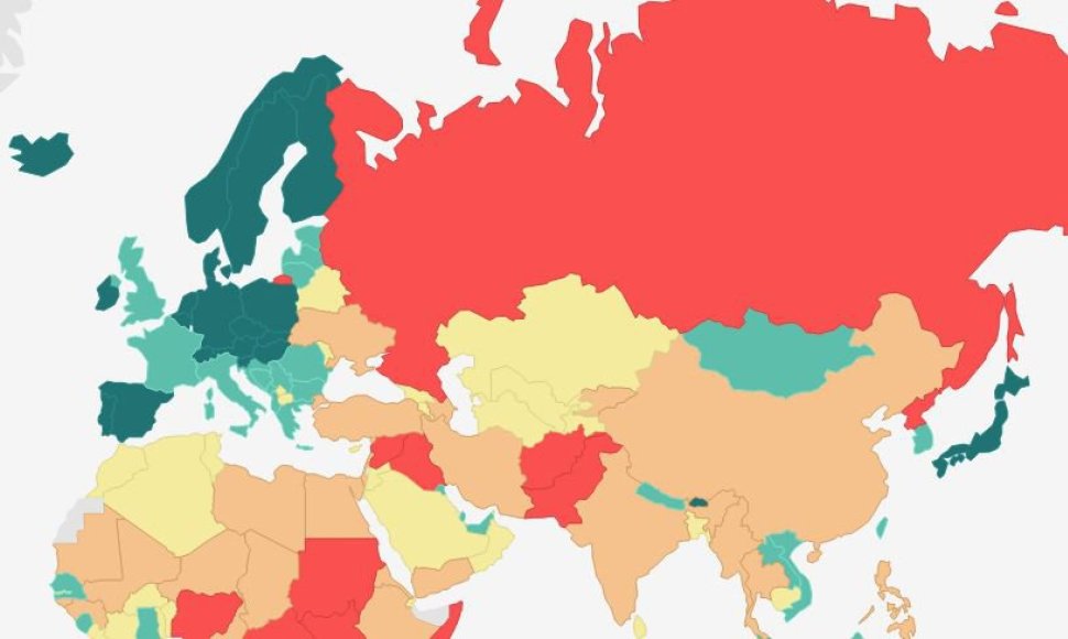 2014 m. „Pasaulio taikos indeksas“