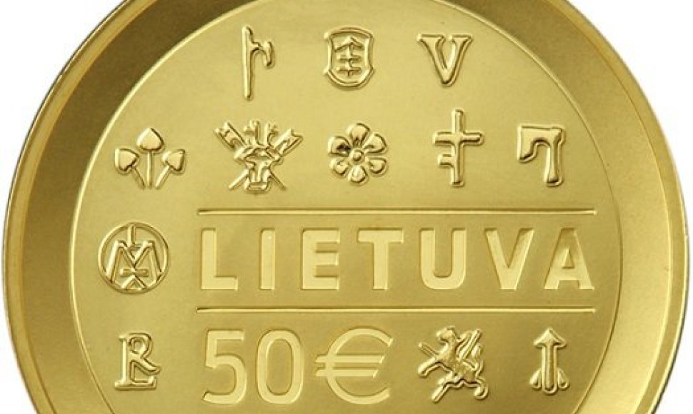 50 eurų kolekcinė moneta 