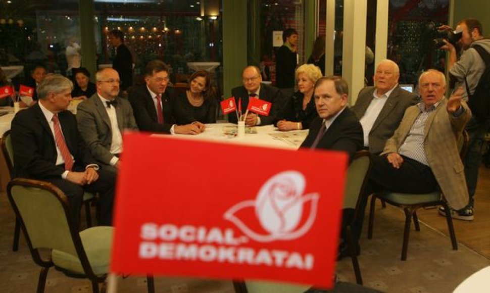 LR prezidento rinkimų vakaras socialdemokratų būstinėje