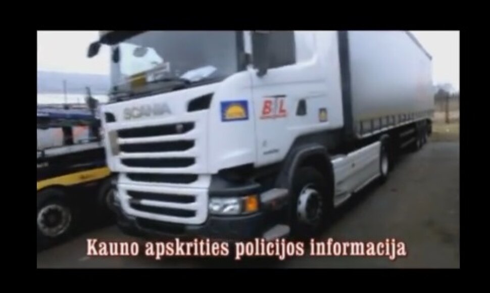 Kaune surasti užsienyje pagrobti vilkikai su kroviniu.