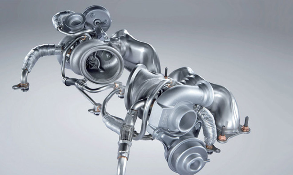 Dviejų turbokompresorių technologija, naudojama 335i modelyje