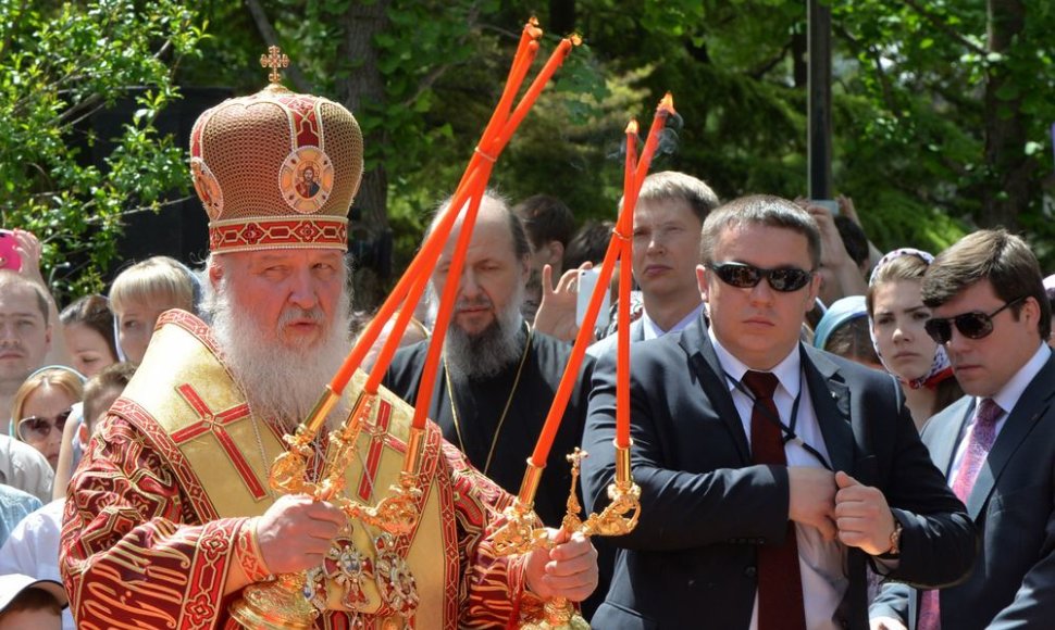 Patriarchas Kirilas vadovavo pamaldoms Rusijos ambasadoje Pekine.