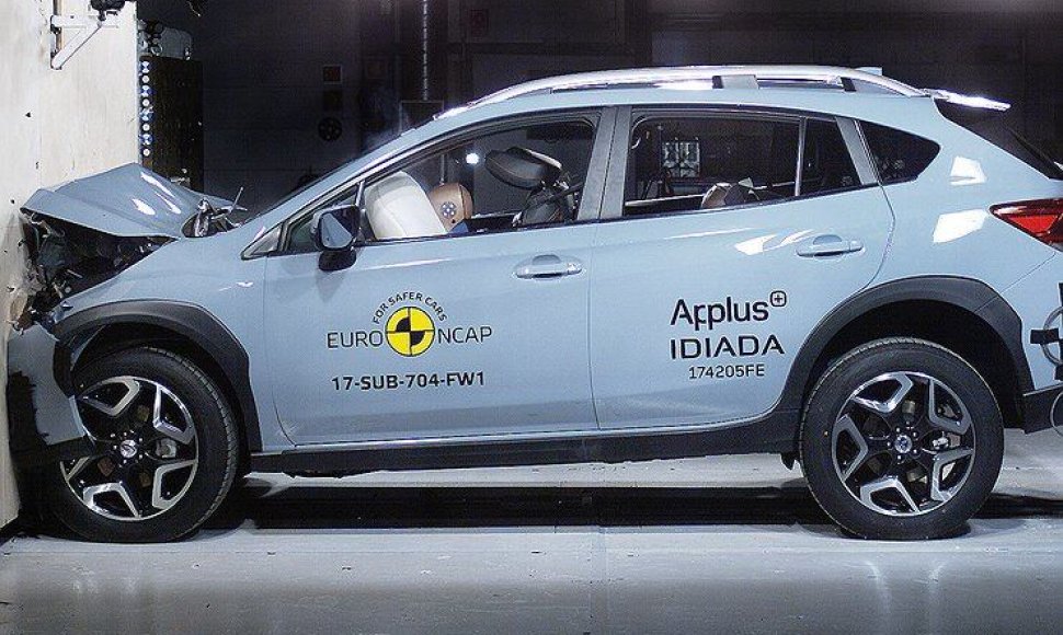 EURO NCAP bandymai su Subaru XV