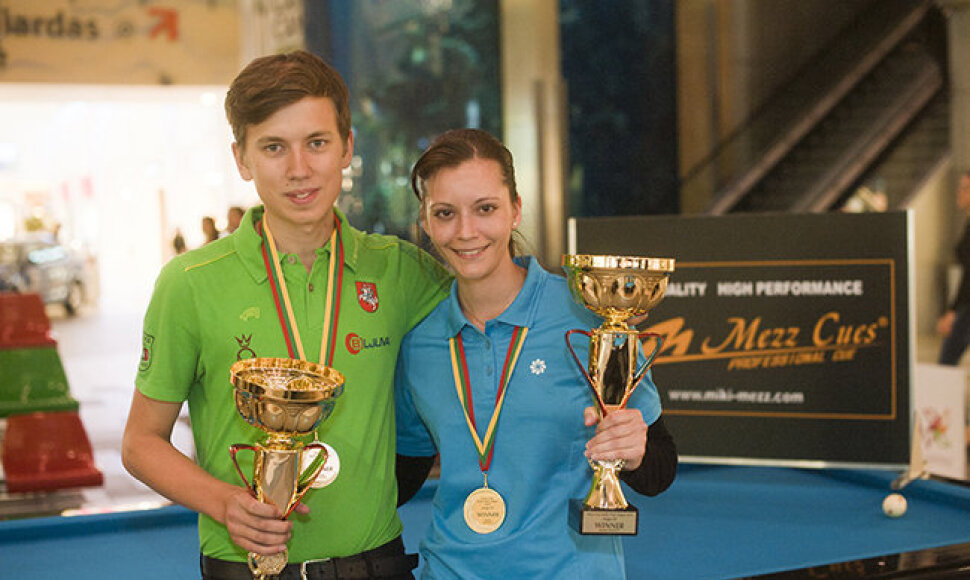 Pijus Labutis (Lietuva) ir Anna Prisjanzniuka (Latvija)