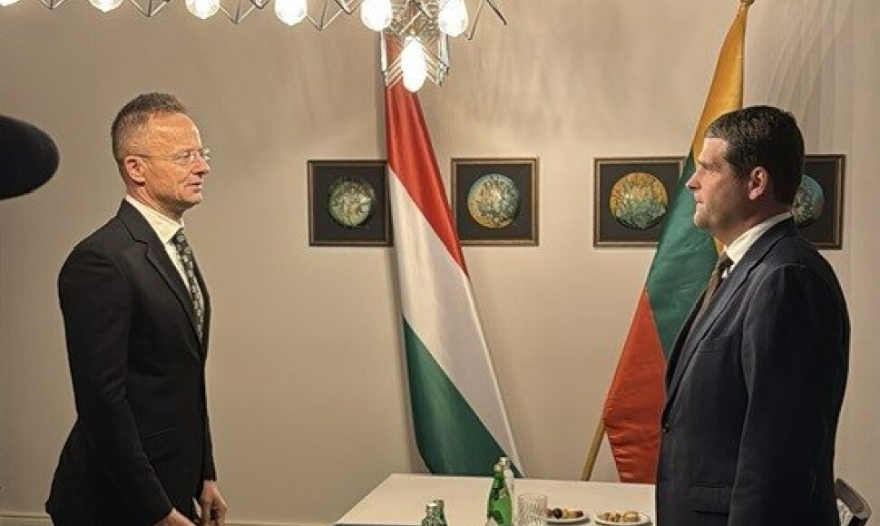 Remigijus Žemaitaitis susitiko su Vengrijos diplomatijos vadovu Peteriu Szijjarto&nbsp;