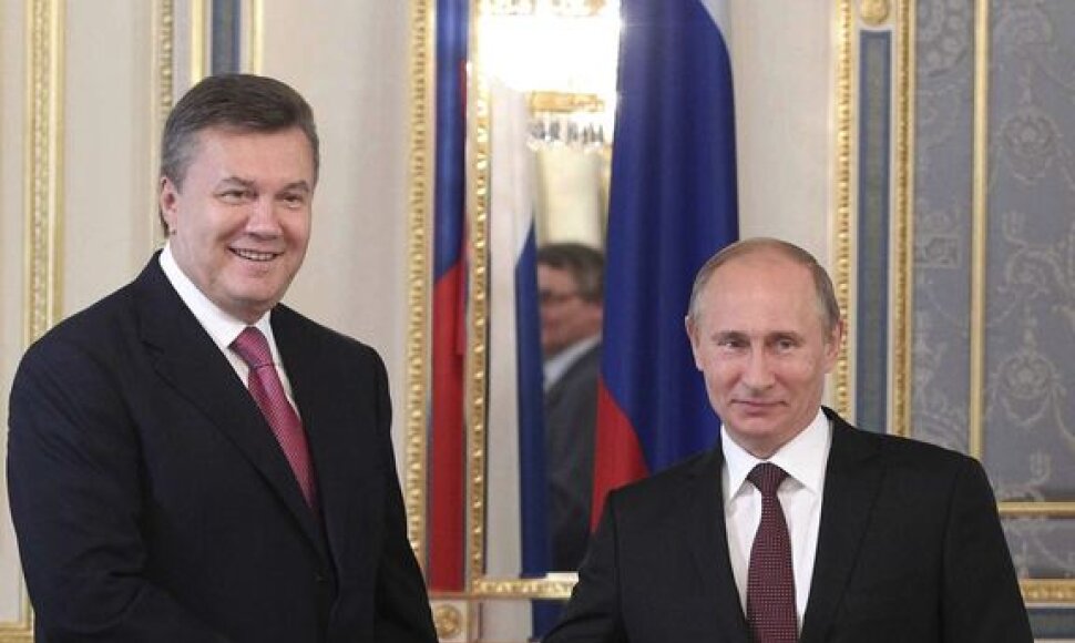 Vladimiras Putinas ir Viktoras Janukovyčius
