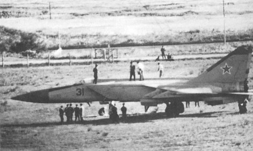 Sovietų piloto Viktoro Belenko lėktuvas MiG-25 „Foxbat“