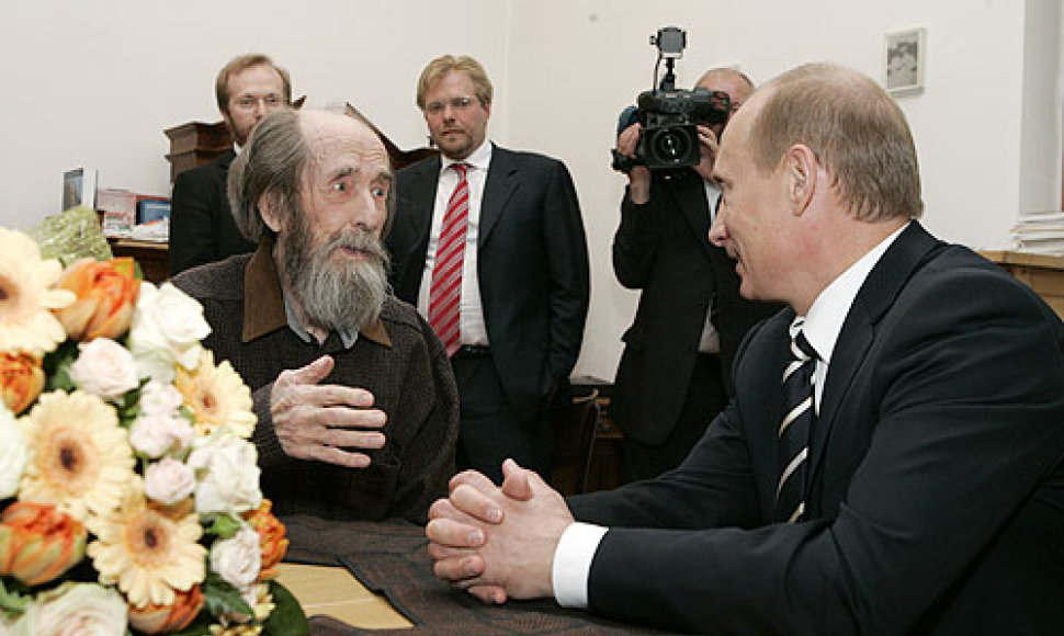 Vladimiras Putinas ir Aleksandras Solženicynas