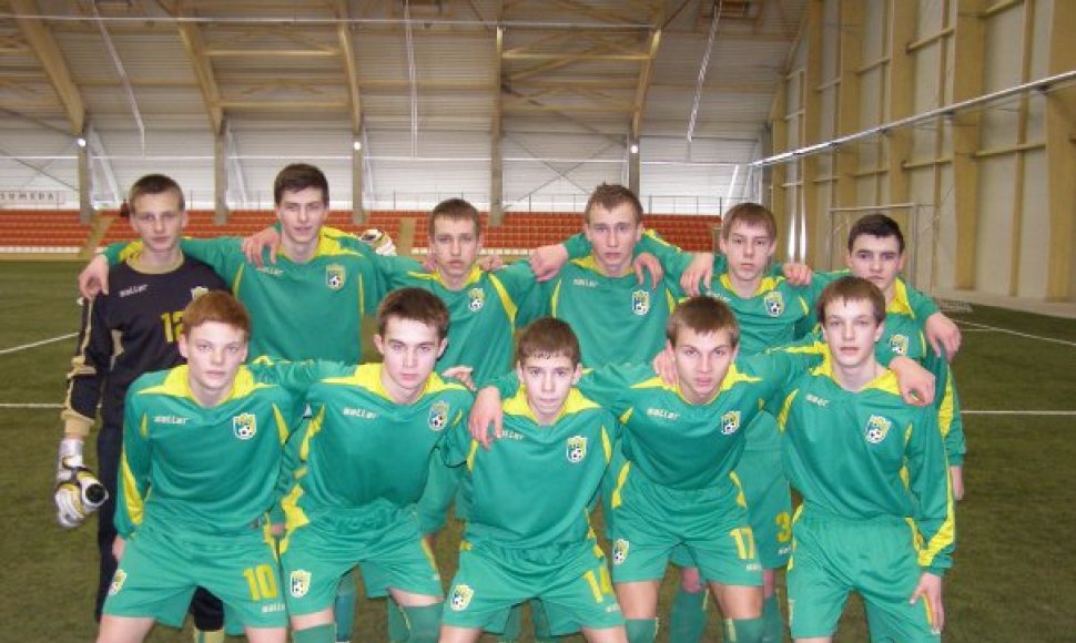 Lietuvos jaunių (iki 17 metų) futbolo rinktinė Baltarusijoje sužais dvejas rungtynes