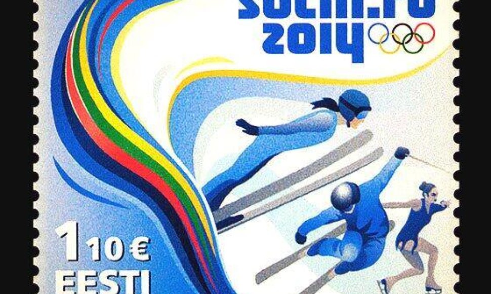 Sočio olimpiadai skirtas estų pašto ženklas