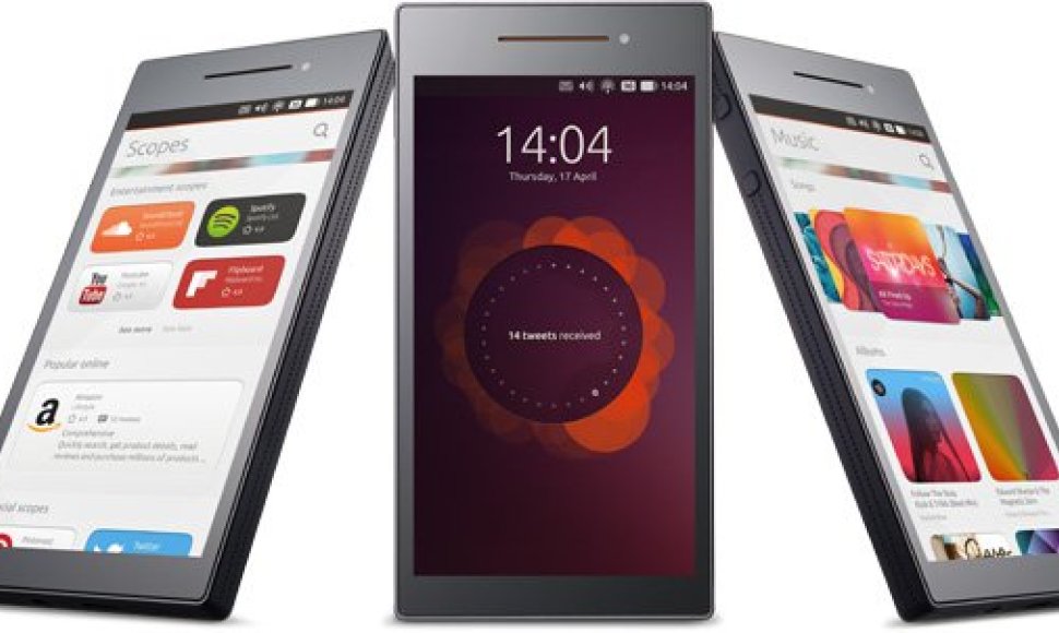„Acquarius E4.5“ - pirmasis telefonas su „Ubuntu“ operacine sistema