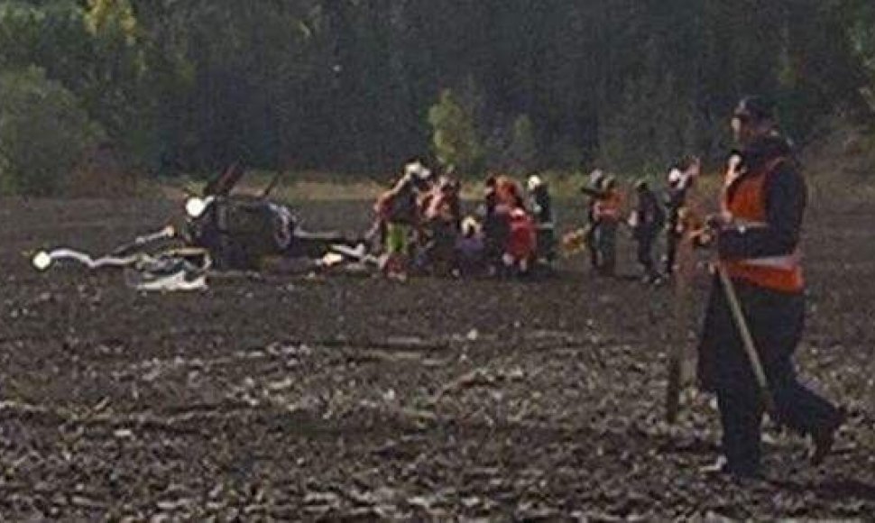 Latvijoje sudužo sraigtasparnis