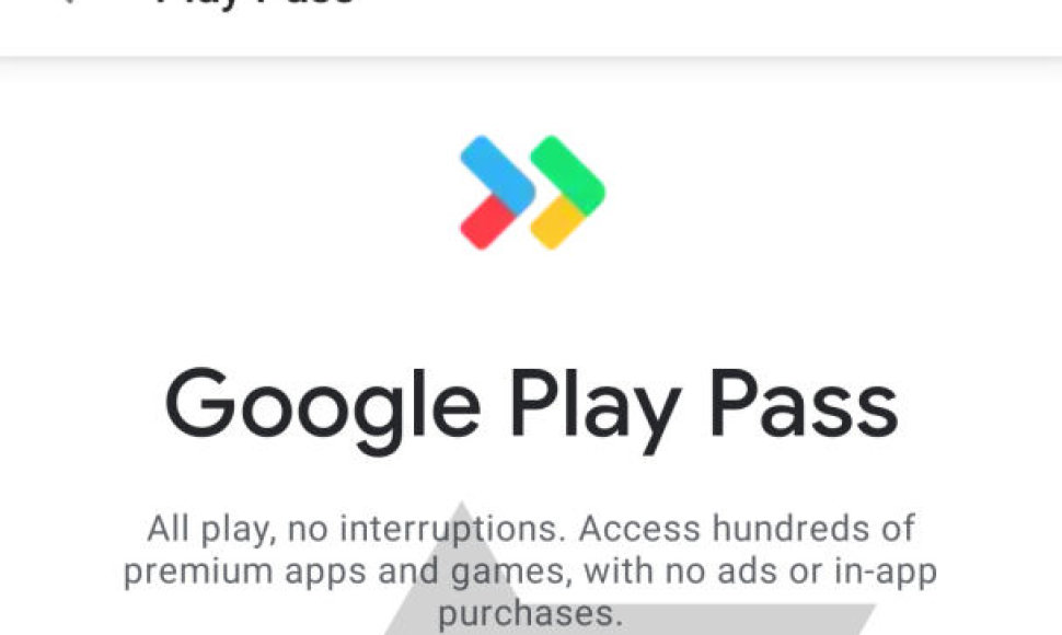 „Google Play Pass“ paslauga