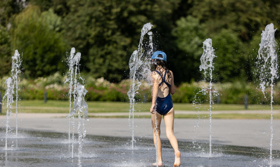 Viena karščiausių šios vasaros popiečių Vilniuje