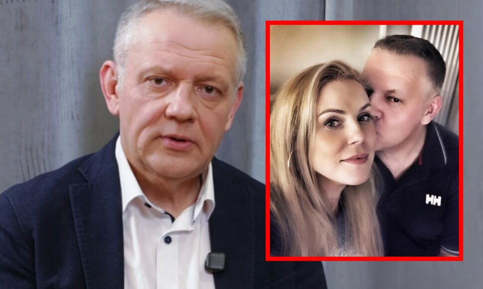 Eligijus Masiulis su žmona Simona
