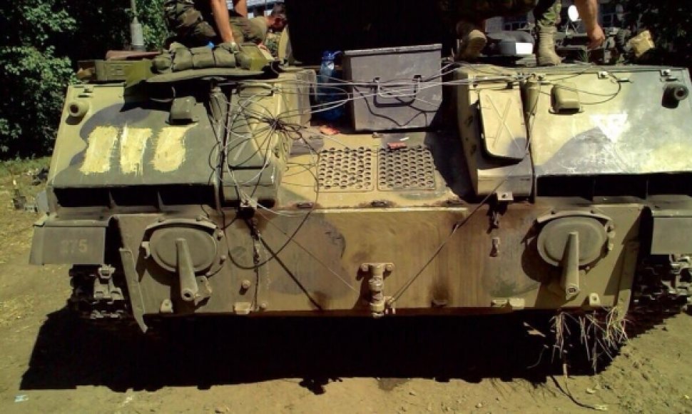 Konfiskuota karinė desantininkų mašina