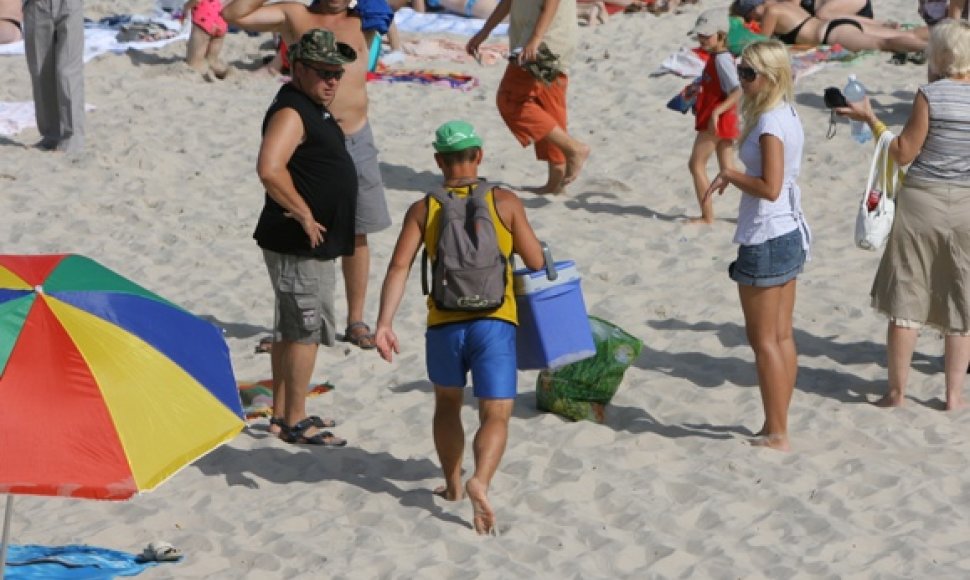 Čeburekų prekeiviai paplūdimiuose – vis dar neatsiejama Palangos paplūdimių įvaizdžio dalis.