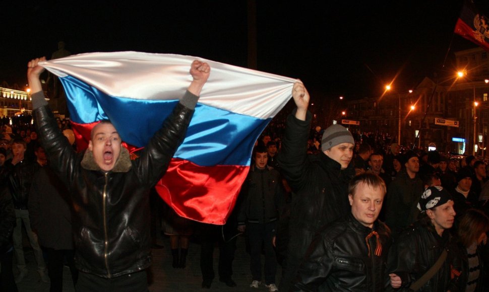 Protestuotojai Donecke