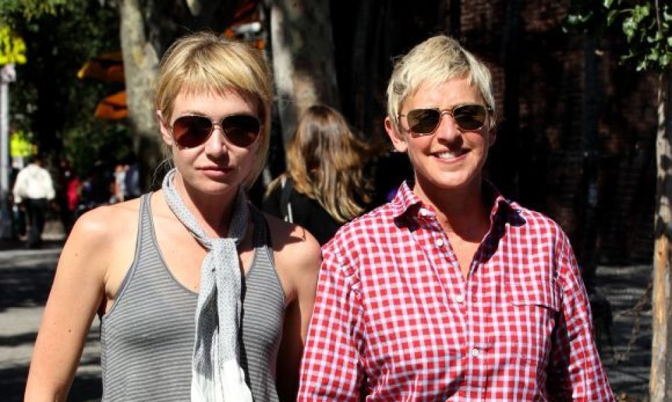 Ellen DeGeneres ir aktorė Portia de Rossi 