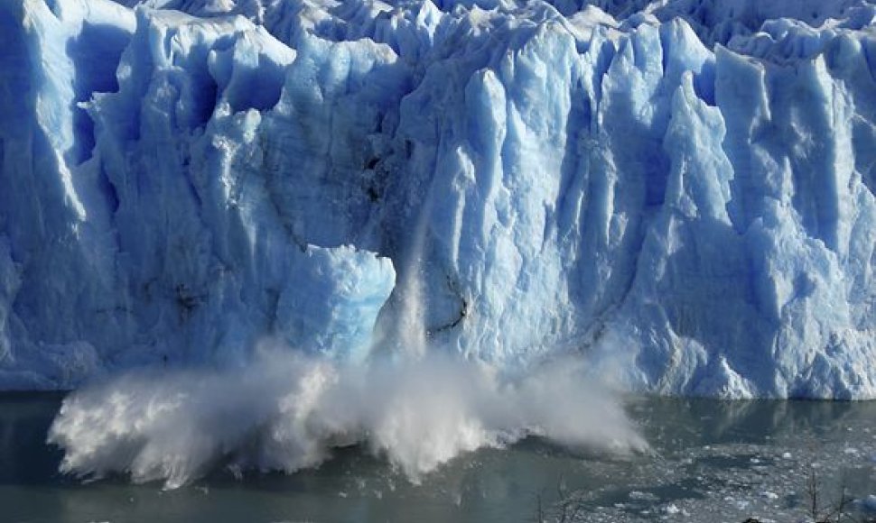 Argentinoje esantis ledynas sparčiai tirpsta