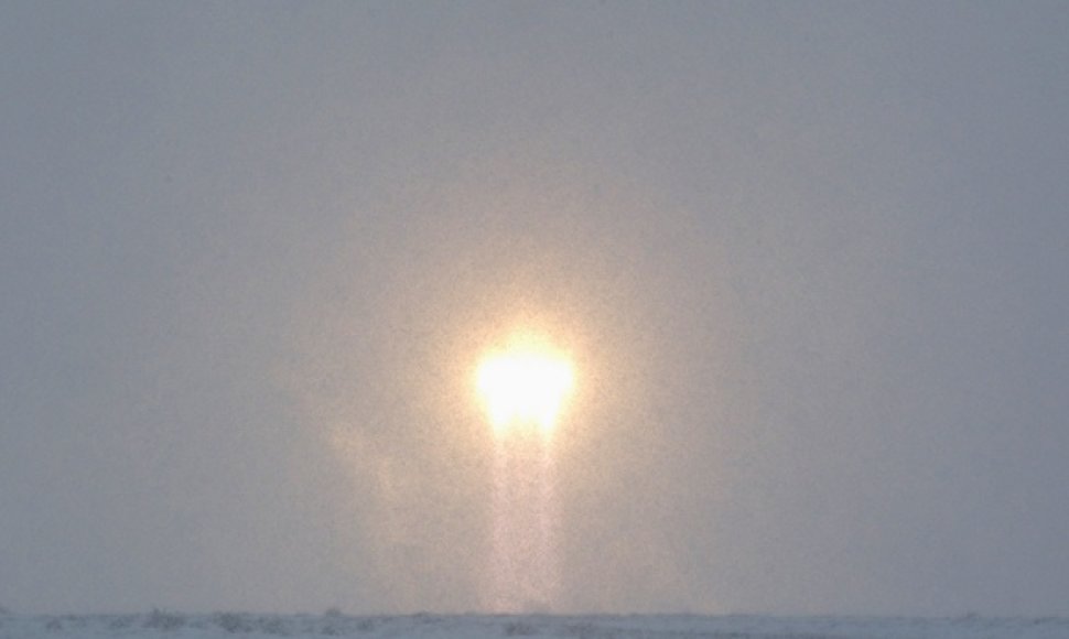 „Sojuz“ raketos pakilimo akimirka