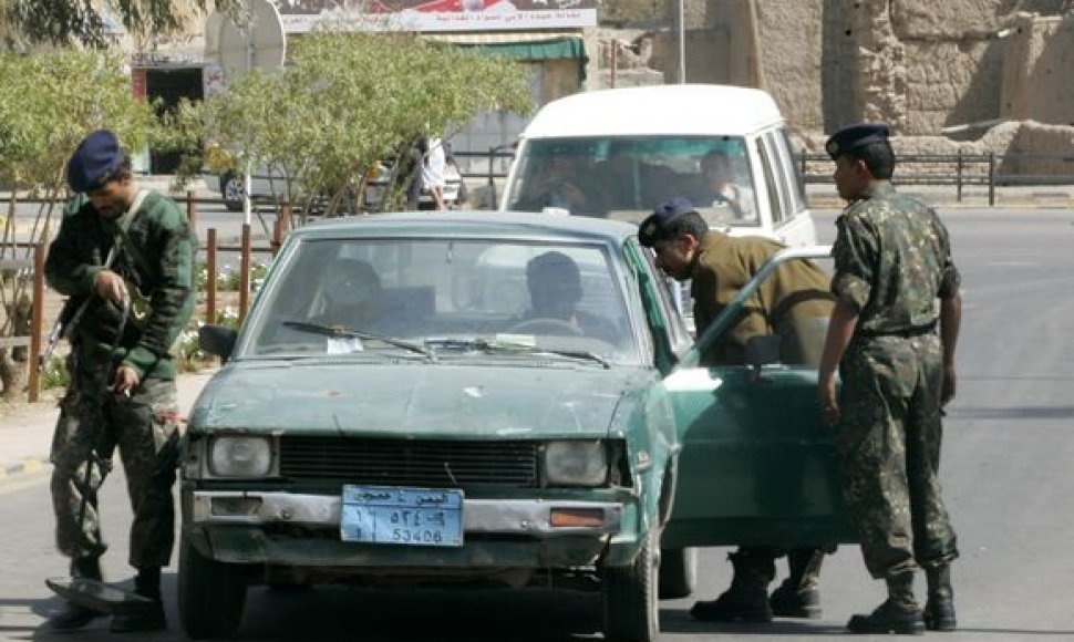Jemeno policijos pareigūnai