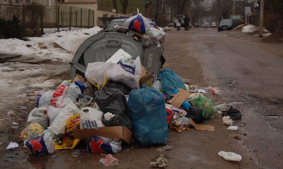 Vilniaus tabore gyvenantys romai ir toliau nemokės už buitinių atliekų išvežimą.