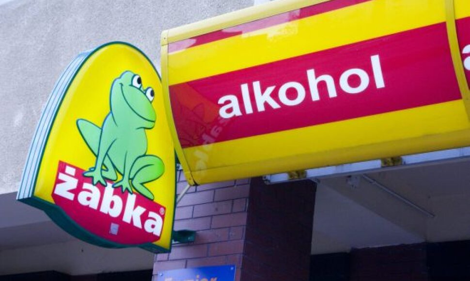 Alkoholio parduotuvė Lenkijoje